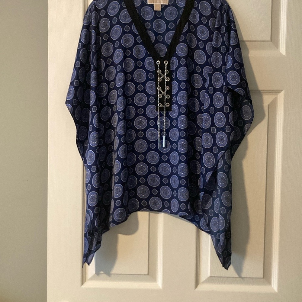 MICHAEL Michael Kors Blue Patterned Blouse